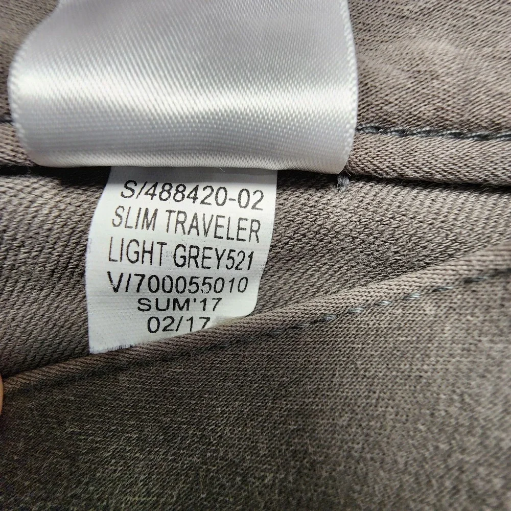 Banana Republic The Traveler Slim Pants 31x34 (Fits as 30x33) Stretch Grey‎ READ